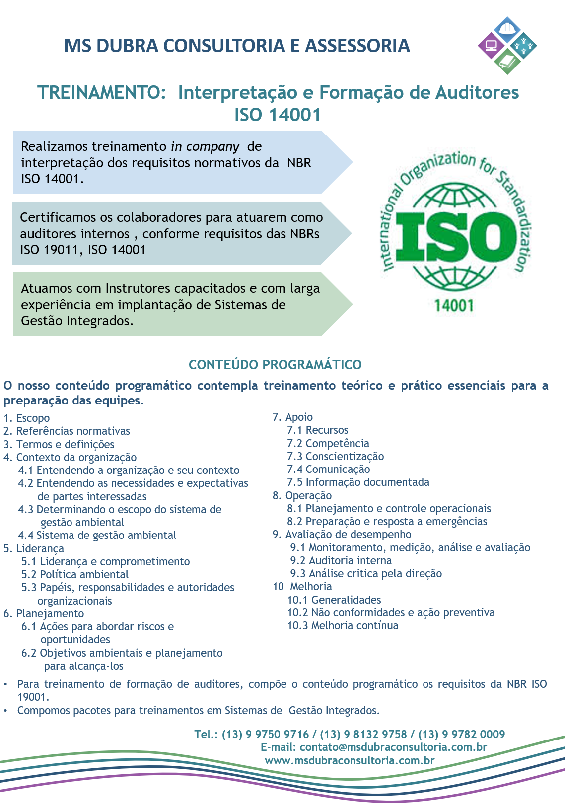 TREINAMENTO:  Interpretação e Formação de Auditores ISO 14001