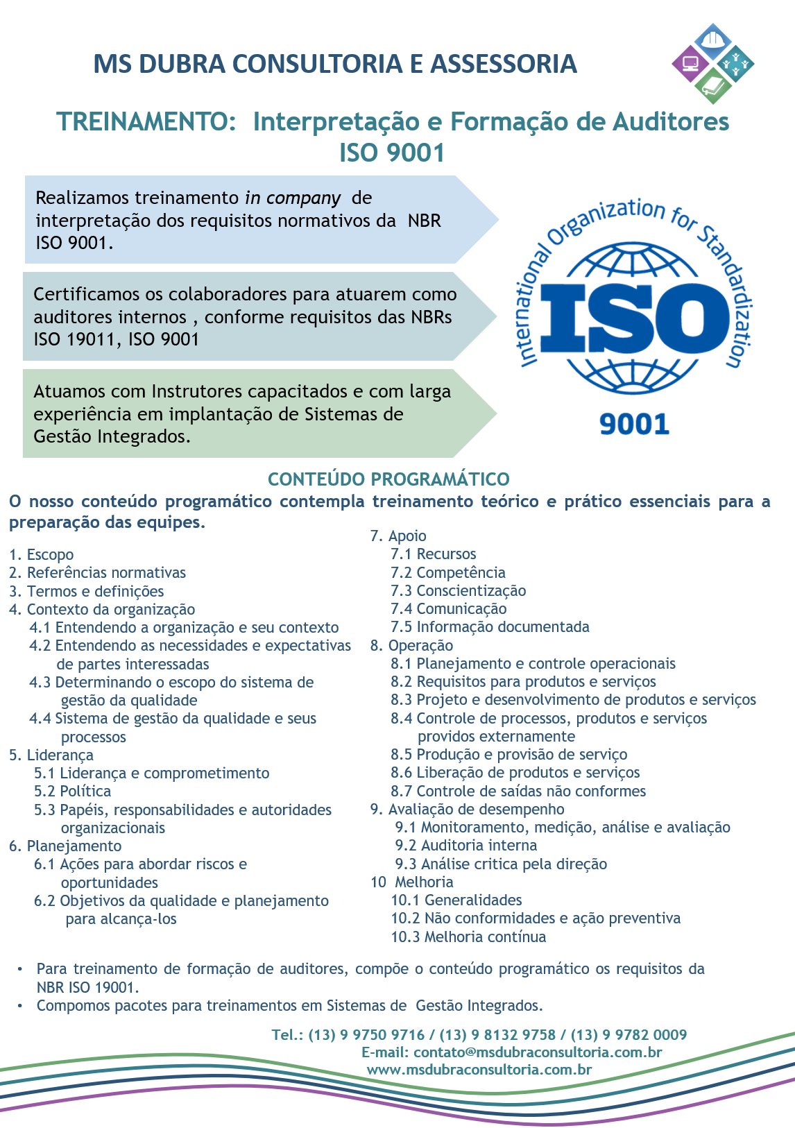 TREINAMENTO:  Interpretação e Formação de Auditores ISO 9001